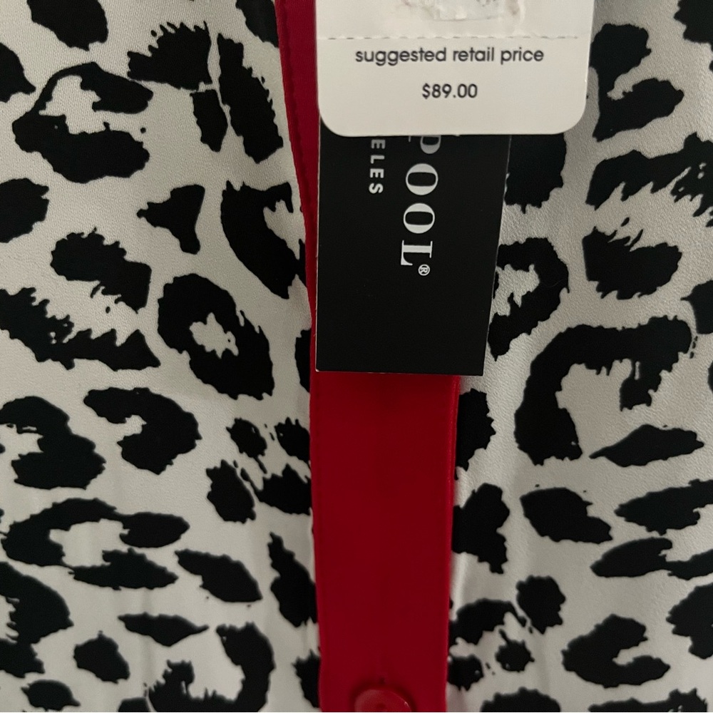 Liverpool Ladies Button up Animal print w/contrast size large - Picture 7 of 7